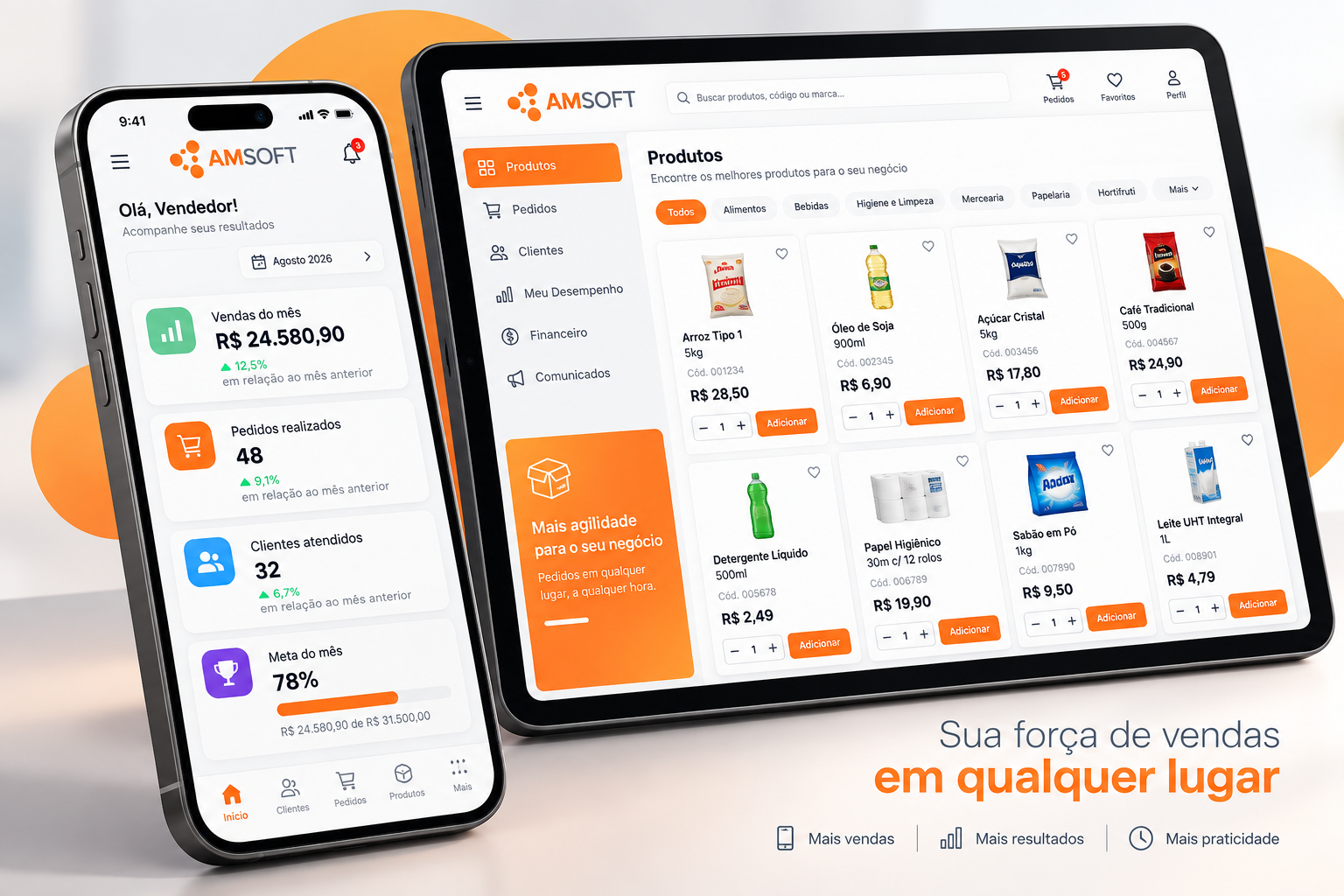 AMSOFT Smart Tools Mobile em smartphone e tablet